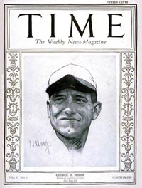 George Sisler on Time Cover